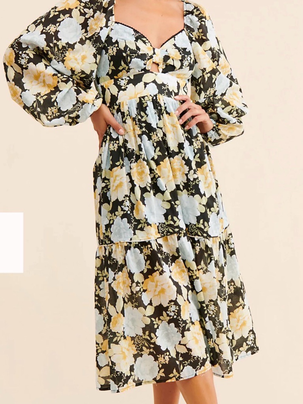 We Are Kindred Isabella Cutout Midi Dress Sz 8